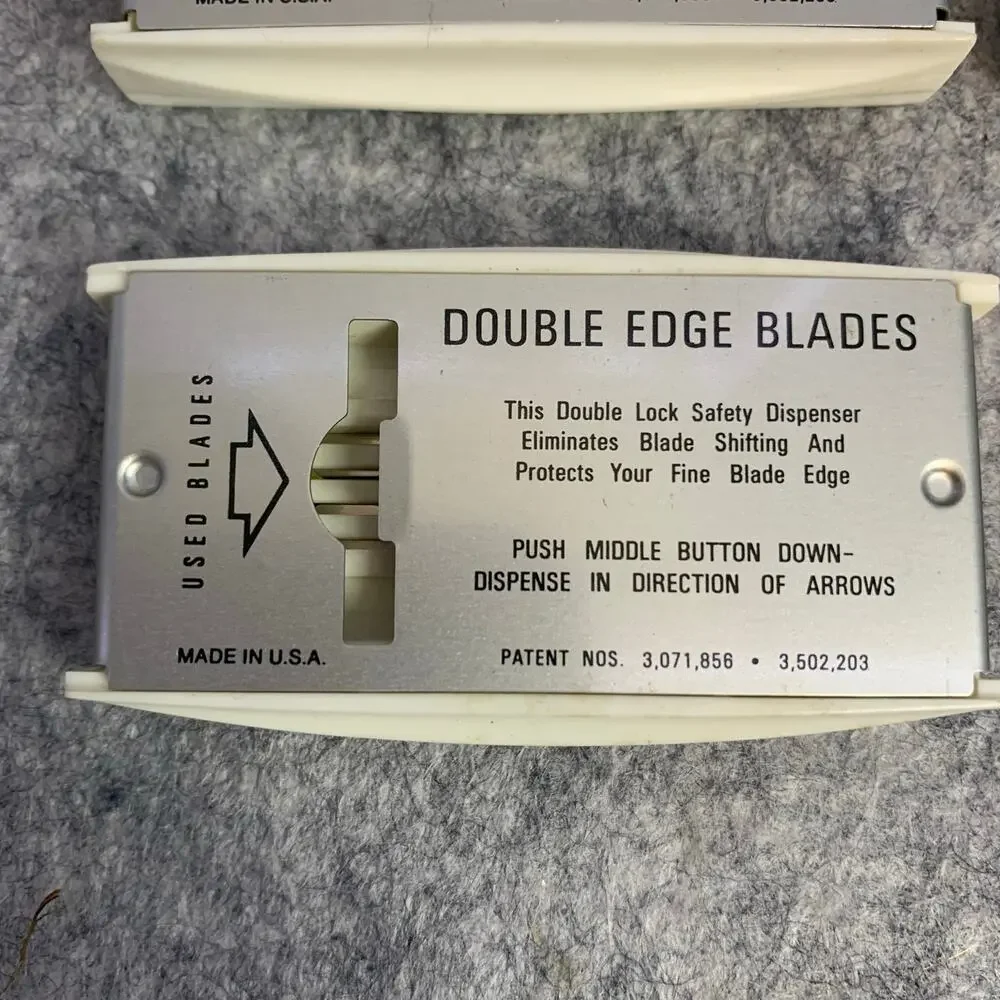 Kroger Store Brand Stainless Steel Double Edge Razor Blades, Vintage, Made in US